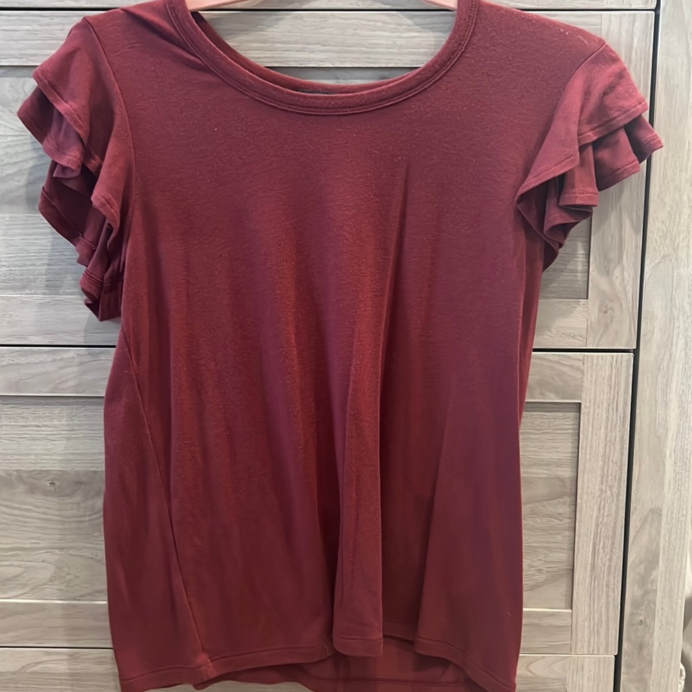 Super Soft Express Flutter Sleeve Top - image 1